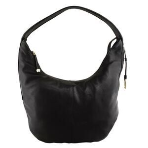 Halston Heritage CX2006L1 Leather Slouchy Shoulder Hobo Bag